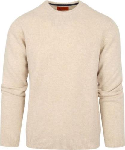 Suitable Pullover Wol O-Hals Beige