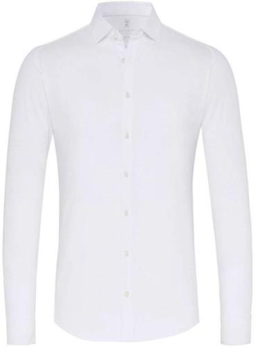 Desoto Overhemd Strijkvrij Jersey Wit