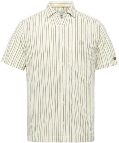 Cast Iron Short Sleeve Overhemd Ecru