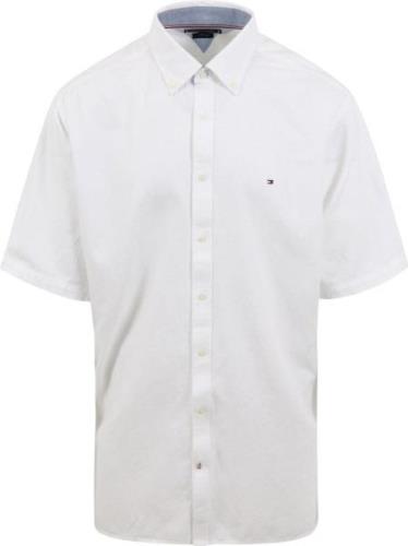 Tommy Hilfiger Big And Tall Overhemd Short Sleeve Wit