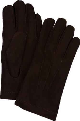 Profuomo Handschoenen Wol Bruin Suede