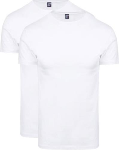 Alan Red Oakville T-shirt Wit (2Pack)