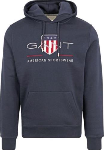 Gant Hoodie Archive Shield Navy