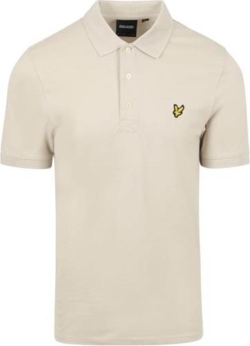 Lyle and Scott Polo Plain Ecru