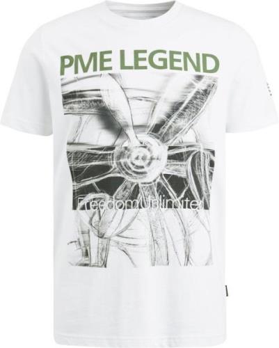 PME Legend Jersey T-Shirt Print Wit