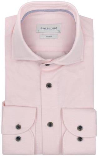 Profuomo Overhemd Single Jersey Roze