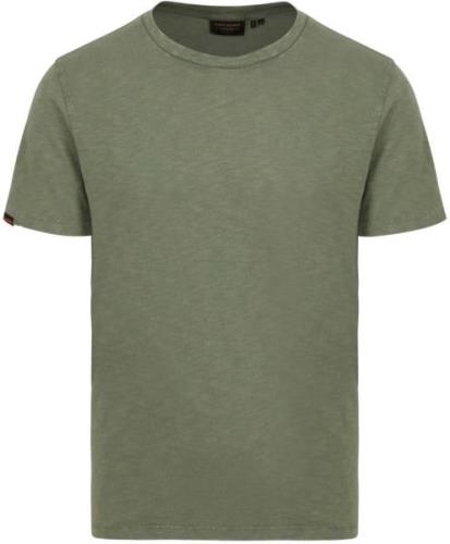 Superdry Slub T-Shirt Melange Olijfgroen