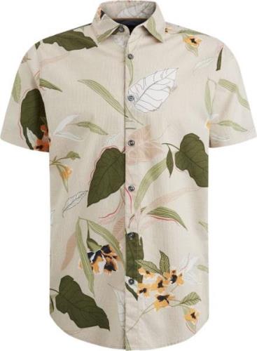 PME Legend Short Sleeve Overhemd Print Beige