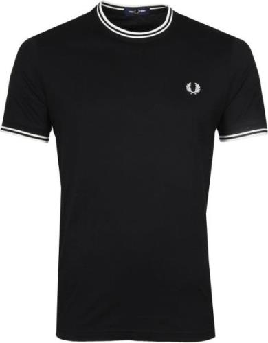 Fred Perry Twin Tipped T-shirt Zwart