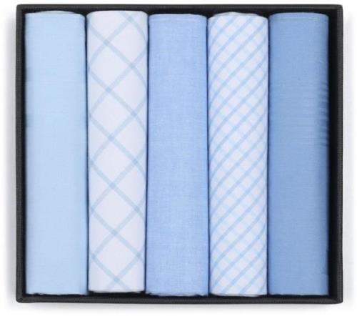 Suitable Zakdoeken 5-Pack Dessin Light Blue -