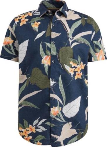 PME Legend Short Sleeve Overhemd Print Navy