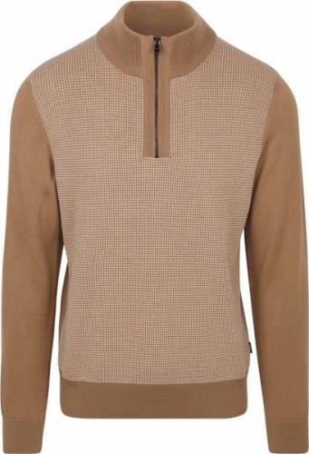 BOSS Dambino Half Zip Trui Camel