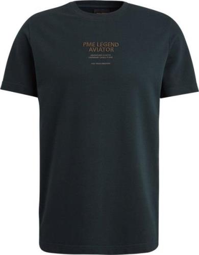 PME Legend Single Jersey T-Shirt Textured Navy