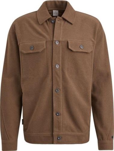 Cast Iron Overshirt Twill Jersey Bruin