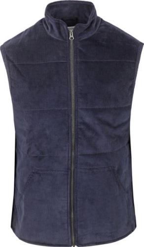 KnowledgeCotton Apparel Corduroy Bodywarmer Navy