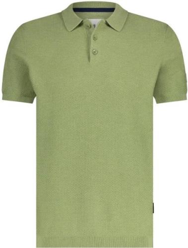 State Of Art Knitted Poloshirt Groen