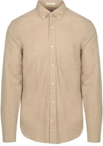 Gant Flanel Overhemd Beige