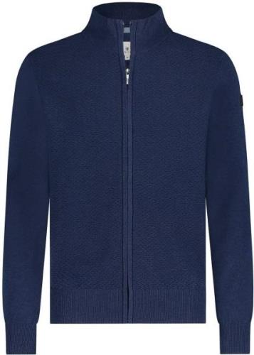 State Of Art Vest Zip Structuur Navy