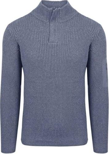 Suitable Mou Half Zip Trui Blauw