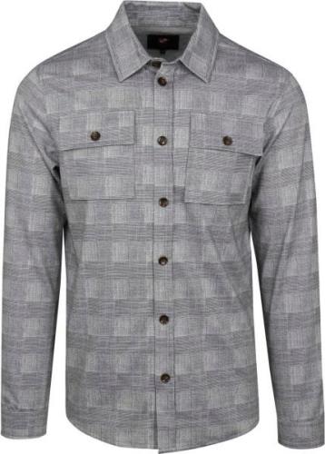 Suitable Liv Overshirt Geruit Grijs