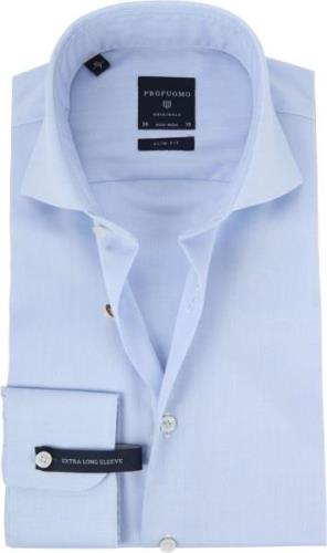 Profuomo Shirt Extra Lange Mouwen Cutaway Lichtblauw