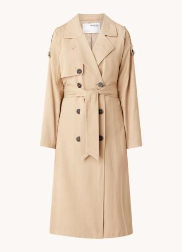 Selected Femme New Bren double-breasted trenchcoat in lyocellblend