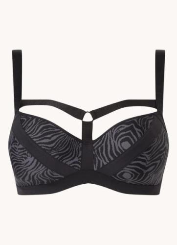 Marlies Dekkers Wing Power voorgevormde balconette bh met zebraprint