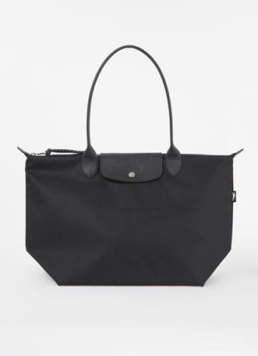 Longchamp Le Pliage Energy schoudertas L met leren details