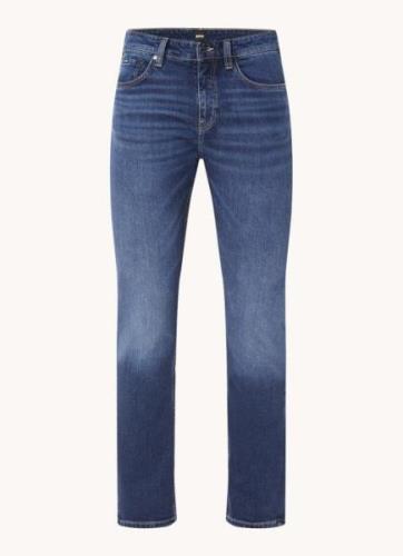 HUGO BOSS H-Delaware slim fit jeans met donkere wassing en steekzakken