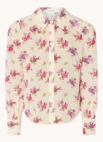 L-K-Bennett Sonya blouse van zijde met bloemenprint