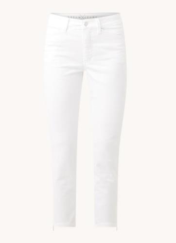 MAC Dream Chic mid waist slim fit cropped jeans met ritsdetail