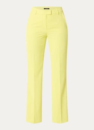 Taifun Mid waist loose fit pantalon met persplooi