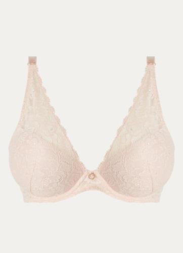 Aubade Rosessence Care voorgevormde push-up bh met overlay van kant