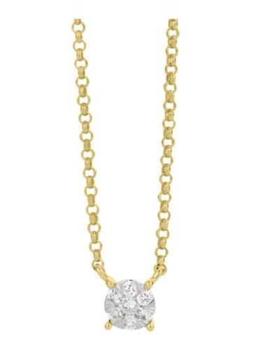 Diamond Point Gouden hanger 0-09 ct diamant Enchanted
