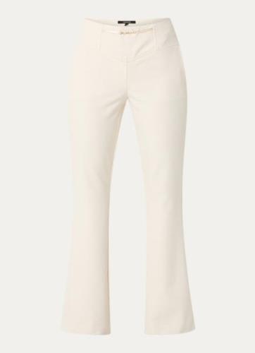 NIKKIE Domenica high waist flared fit pantalon met steekzakken