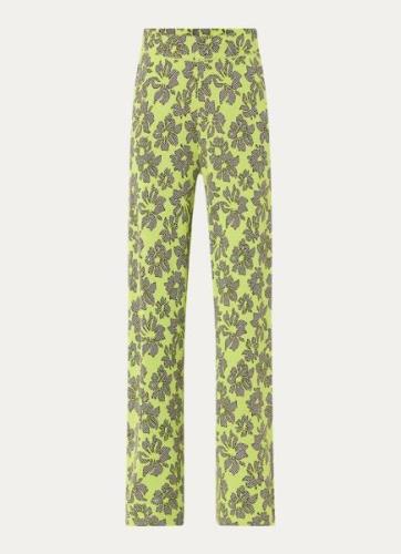 Refined Department High waist wide fit broek met bloemenprint