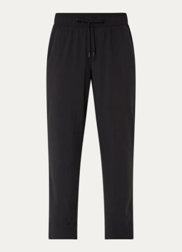 OPUS Mefini high waist straight fit cropped broek met steekzakken