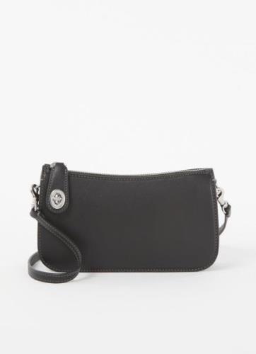 Coach Penn clutch van leer met afneembare schouderriem