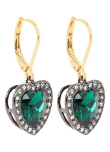 Kurt Geiger Crystal Heart oorhangers met glassteen