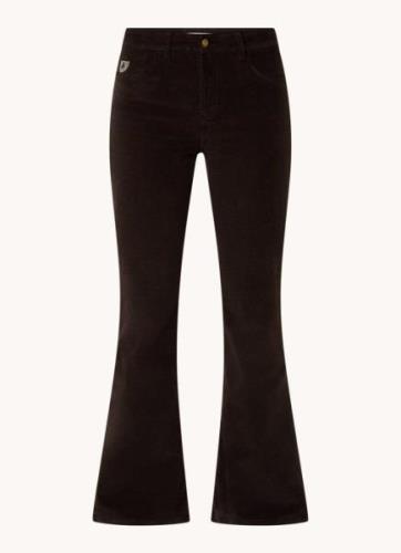 Lois Mid waist flared jeans van corduroy