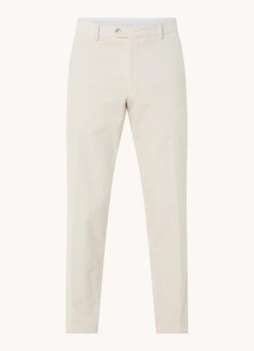 Oscar Jacobson Denz straight fit pantalon van corduroy met steekzakken