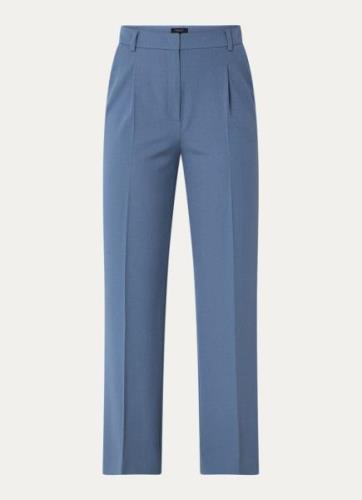 Claudia Sträter High waist straight fit pantalon met steekzakken