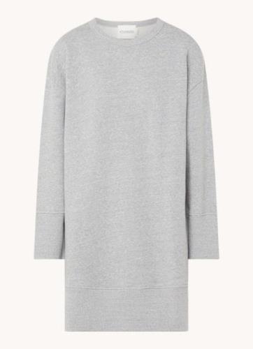 CLOSED Felpa oversized mini trui-jurk van sweatstof