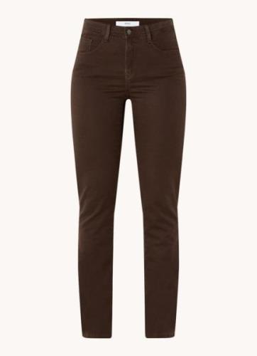 BRAX Mary mid waist slim fit chino in lyocellblend met stretch