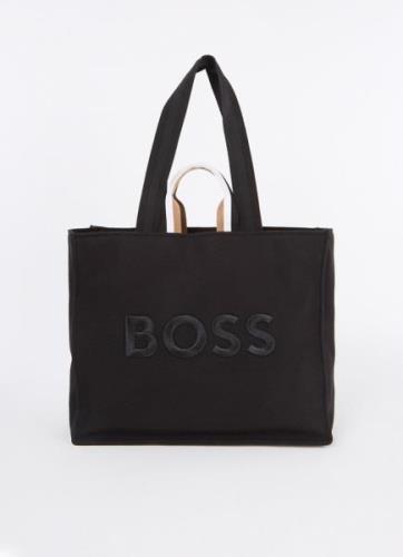 HUGO BOSS Deva shopper met logoborduring