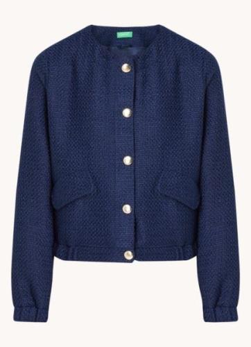 Benetton Jack met tweed-look en klepzakken