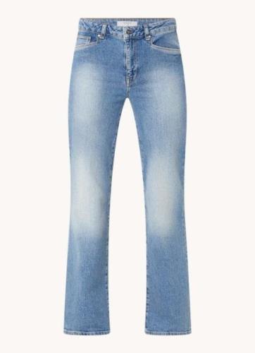 Dante 6 Bella high waist straight leg jeans met medium wassing