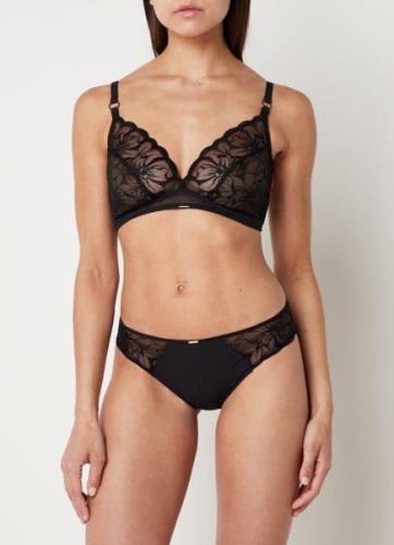 Chantelle Fleurs bralette van mesh met borduring