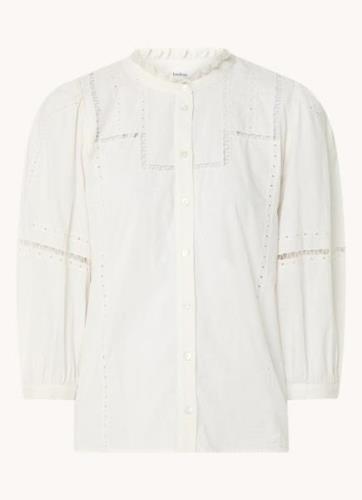 ba&sh Chemise tamie blouse met opengewerkt detail