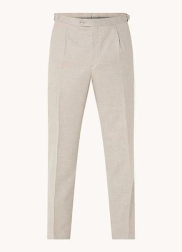 Oscar Jacobson Delon Evo straight fit pantalon van wol met steekzakken